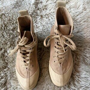 Worn Tan Everlane Canvas Utility Boot Size 6.5